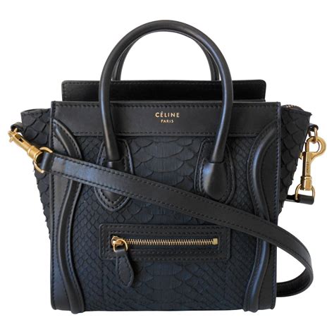 celine luggage nano zipper with no number|Celine nano bag.